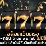 สล็อตเว็บตรง ฝาก-ถอน true wallet ไม่มีขั้นต่ํา